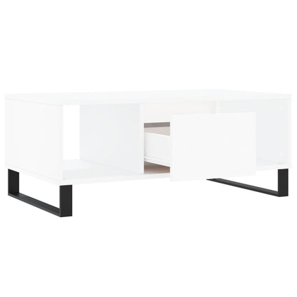 vidaXL Coffee Table White 90x50x36.5 cm Engineered Wood 6