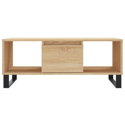 vidaXL Coffee Table Sonoma Oak 90x50x36.5 cm Engineered Wood 5