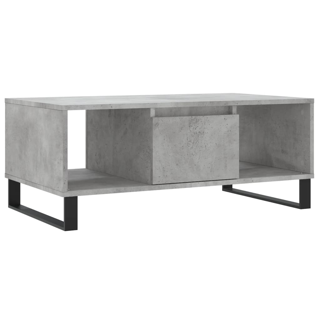 vidaXL Coffee Table Concrete Grey 90x50x36.5 cm Engineered Wood 2