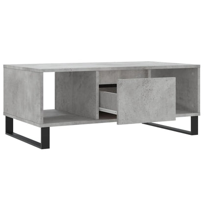 vidaXL Coffee Table Concrete Grey 90x50x36.5 cm Engineered Wood 6