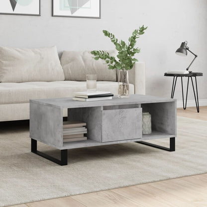 vidaXL Coffee Table Concrete Grey 90x50x36.5 cm Engineered Wood 1