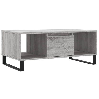 vidaXL Coffee Table Grey Sonoma 90x50x36.5 cm Engineered Wood 2