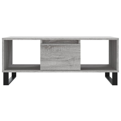vidaXL Coffee Table Grey Sonoma 90x50x36.5 cm Engineered Wood 5