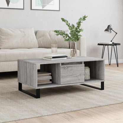 vidaXL Coffee Table Grey Sonoma 90x50x36.5 cm Engineered Wood 1