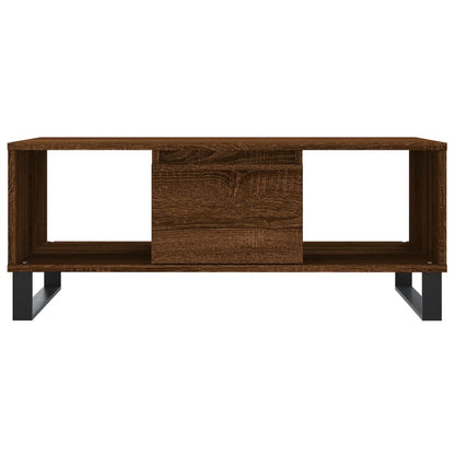 vidaXL Coffee Table Brown Oak 90x50x36.5 cm Engineered Wood 5