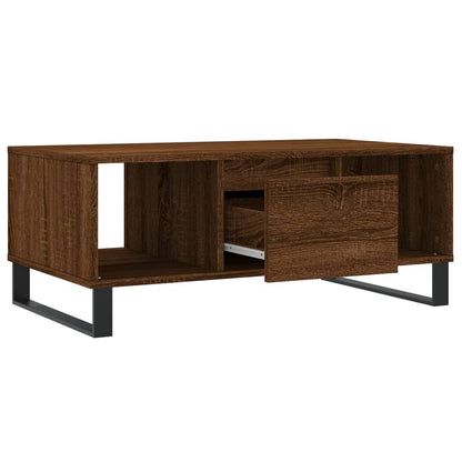 vidaXL Coffee Table Brown Oak 90x50x36.5 cm Engineered Wood 6