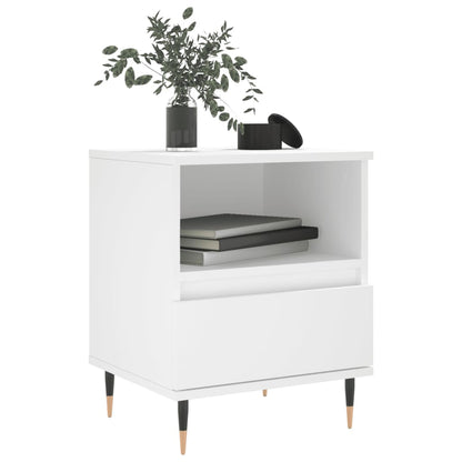vidaXL Bedside Cabinets 2 pcs White 40x35x50 cm Engineered Wood 3