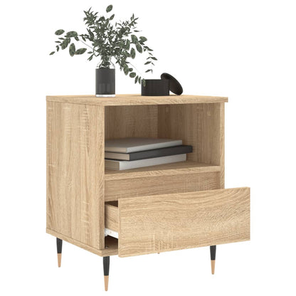 vidaXL Bedside Cabinets 2 pcs Sonoma Oak 40x35x50 cm Engineered Wood 4