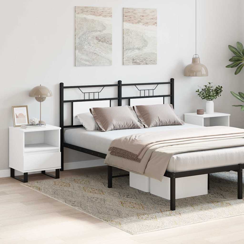vidaXL Bedside Cabinets 2 pcs White 40x35x50 cm Engineered Wood 3