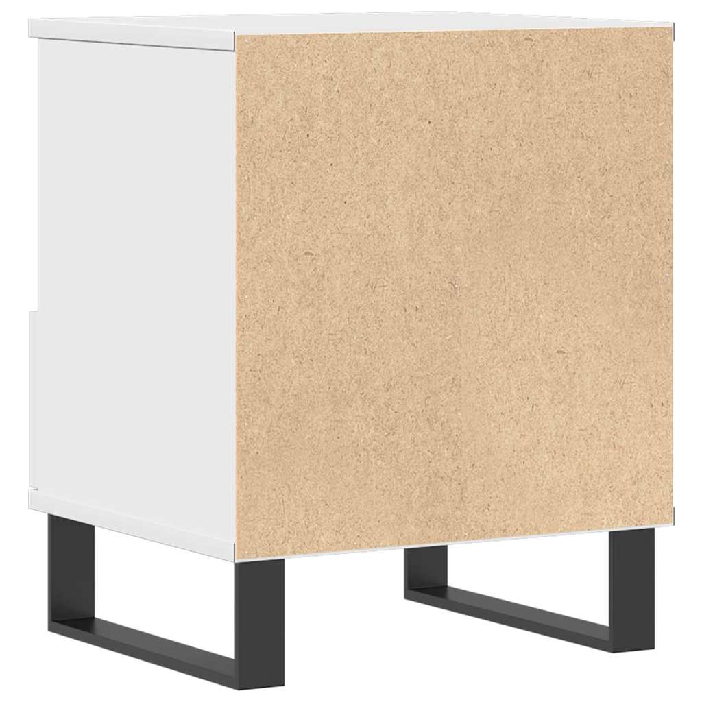 vidaXL Bedside Cabinets 2 pcs White 40x35x50 cm Engineered Wood 6