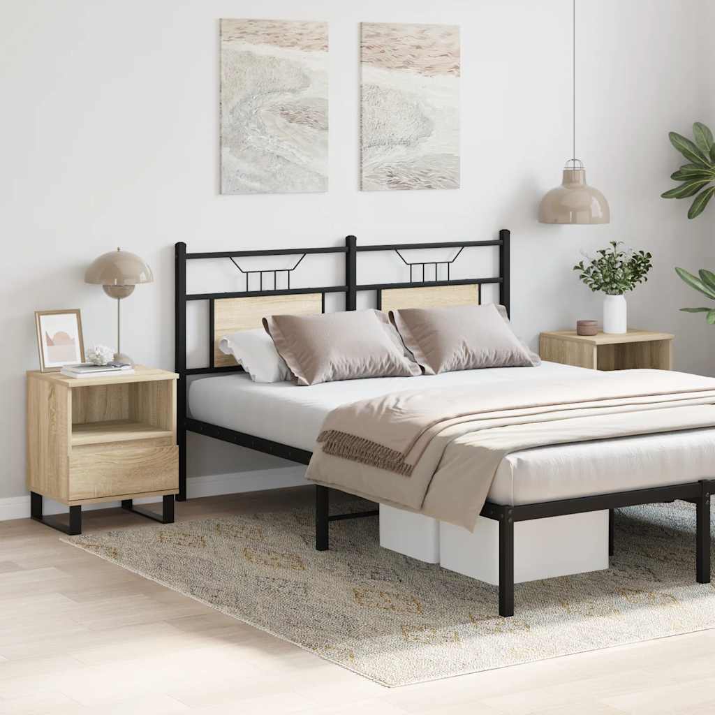 vidaXL Bedside Cabinets 2 pcs Sonoma Oak 40x35x50 cm Engineered Wood 4