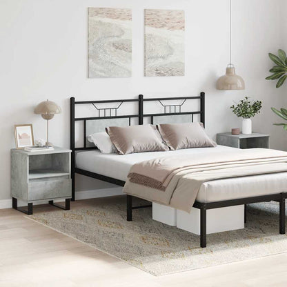 vidaXL Bedside Cabinets 2 pcs Concrete Grey 40x35x50 cm Engineered Wood 3