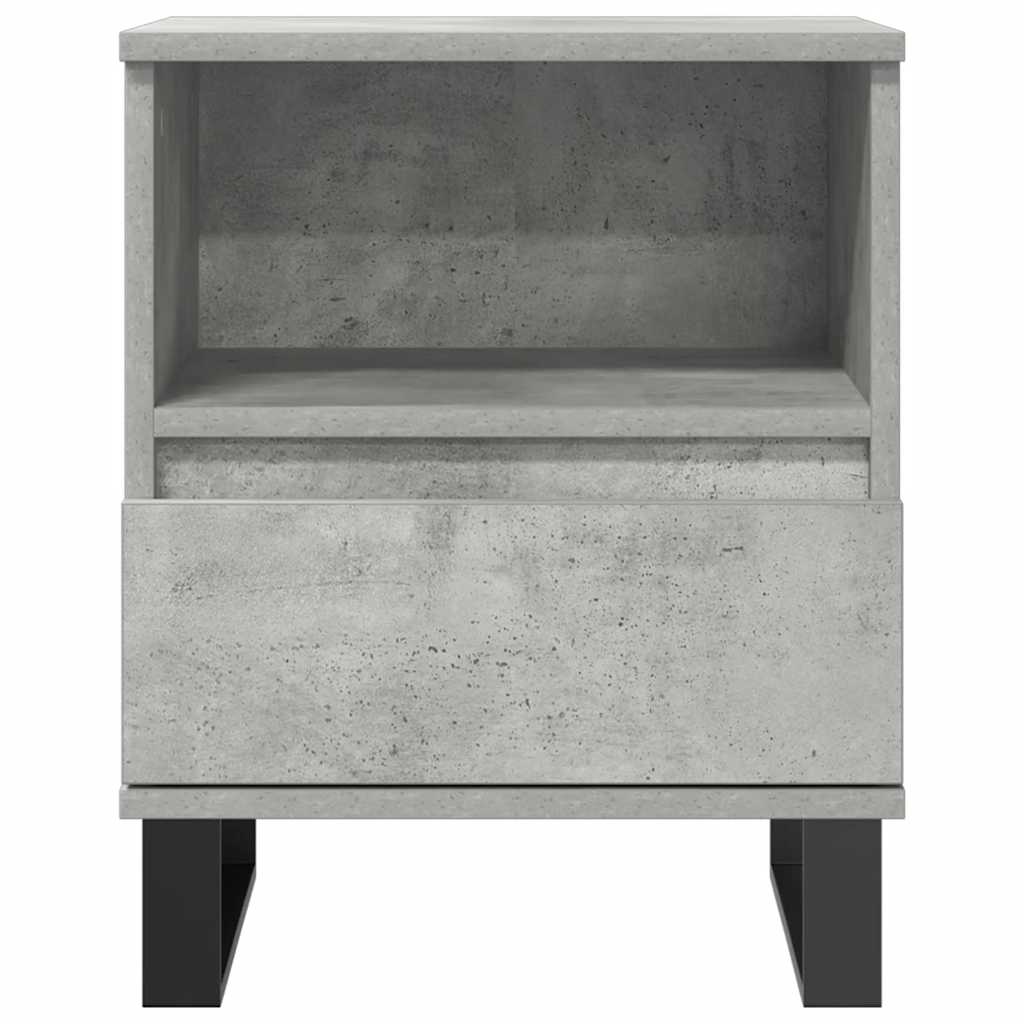 vidaXL Bedside Cabinets 2 pcs Concrete Grey 40x35x50 cm Engineered Wood 4