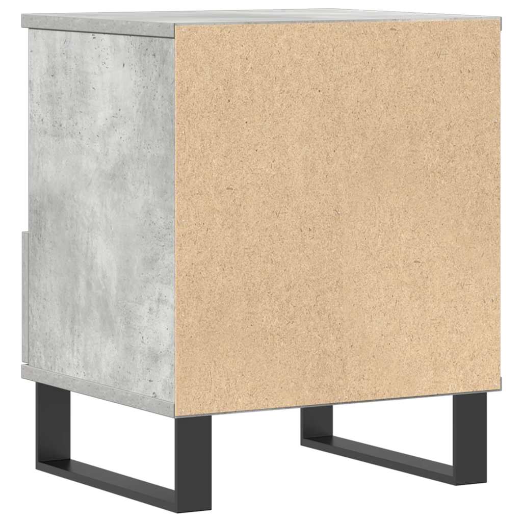 vidaXL Bedside Cabinets 2 pcs Concrete Grey 40x35x50 cm Engineered Wood 6