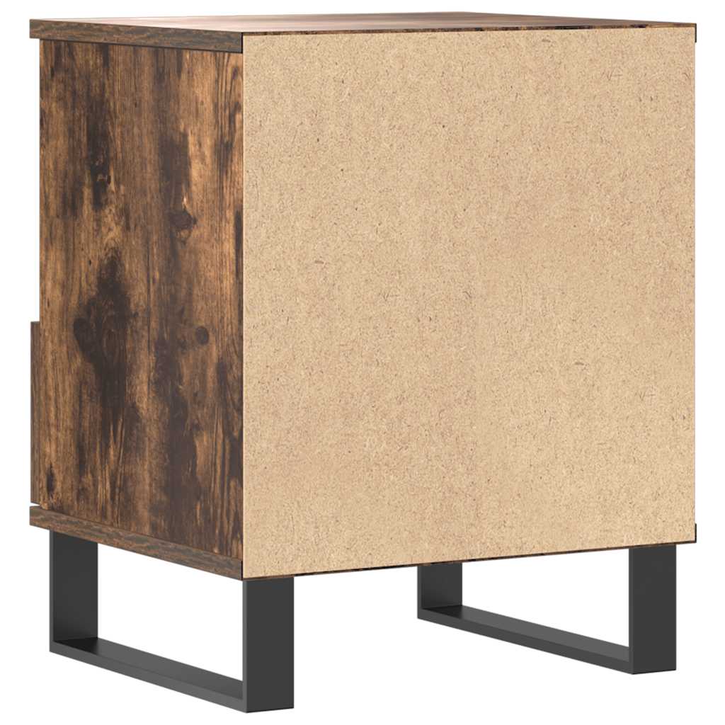 vidaXL Bedside Cabinets 2 pcs Smoked Oak 40x35x50 cm Engineered Wood 6