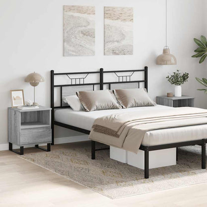 vidaXL Bedside Cabinets 2 pcs Grey Sonoma 40x35x50 cm Engineered Wood 3