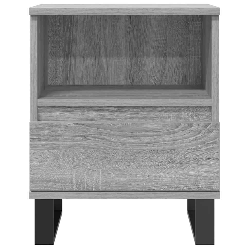 vidaXL Bedside Cabinets 2 pcs Grey Sonoma 40x35x50 cm Engineered Wood 4