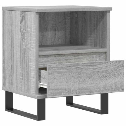 vidaXL Bedside Cabinets 2 pcs Grey Sonoma 40x35x50 cm Engineered Wood 5