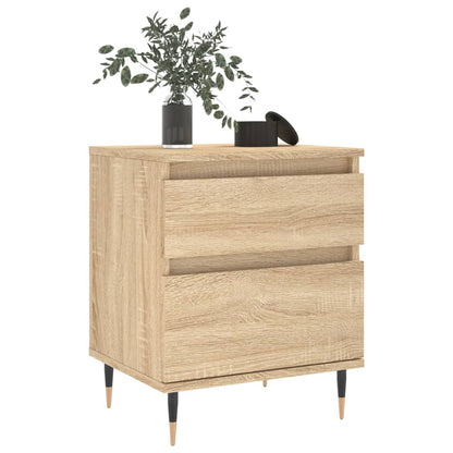 vidaXL Bedside Cabinets 2 pcs Sonoma Oak 40x35x50 cm Engineered Wood 3