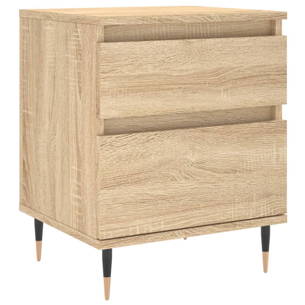 vidaXL Bedside Cabinets 2 pcs Sonoma Oak 40x35x50 cm Engineered Wood 5