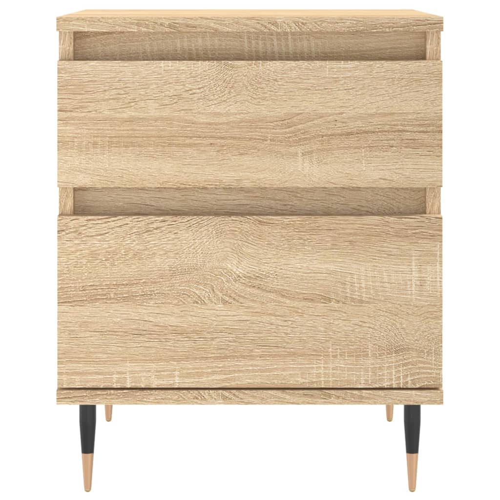 vidaXL Bedside Cabinets 2 pcs Sonoma Oak 40x35x50 cm Engineered Wood 6