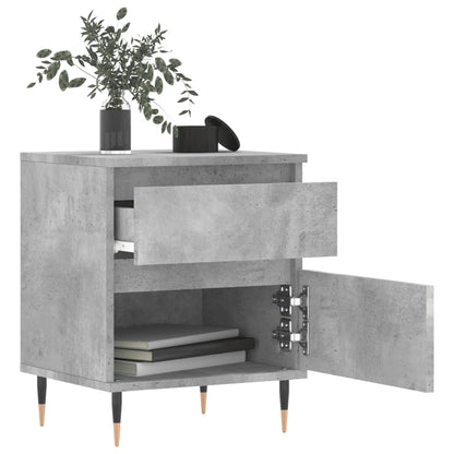 vidaXL Bedside Cabinets 2 pcs Concrete Grey 40x35x50 cm Engineered Wood 3