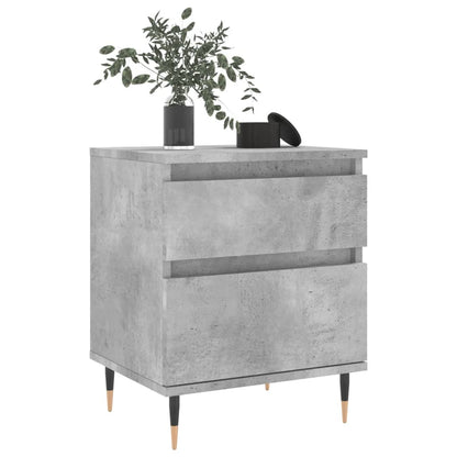 vidaXL Bedside Cabinets 2 pcs Concrete Grey 40x35x50 cm Engineered Wood 4