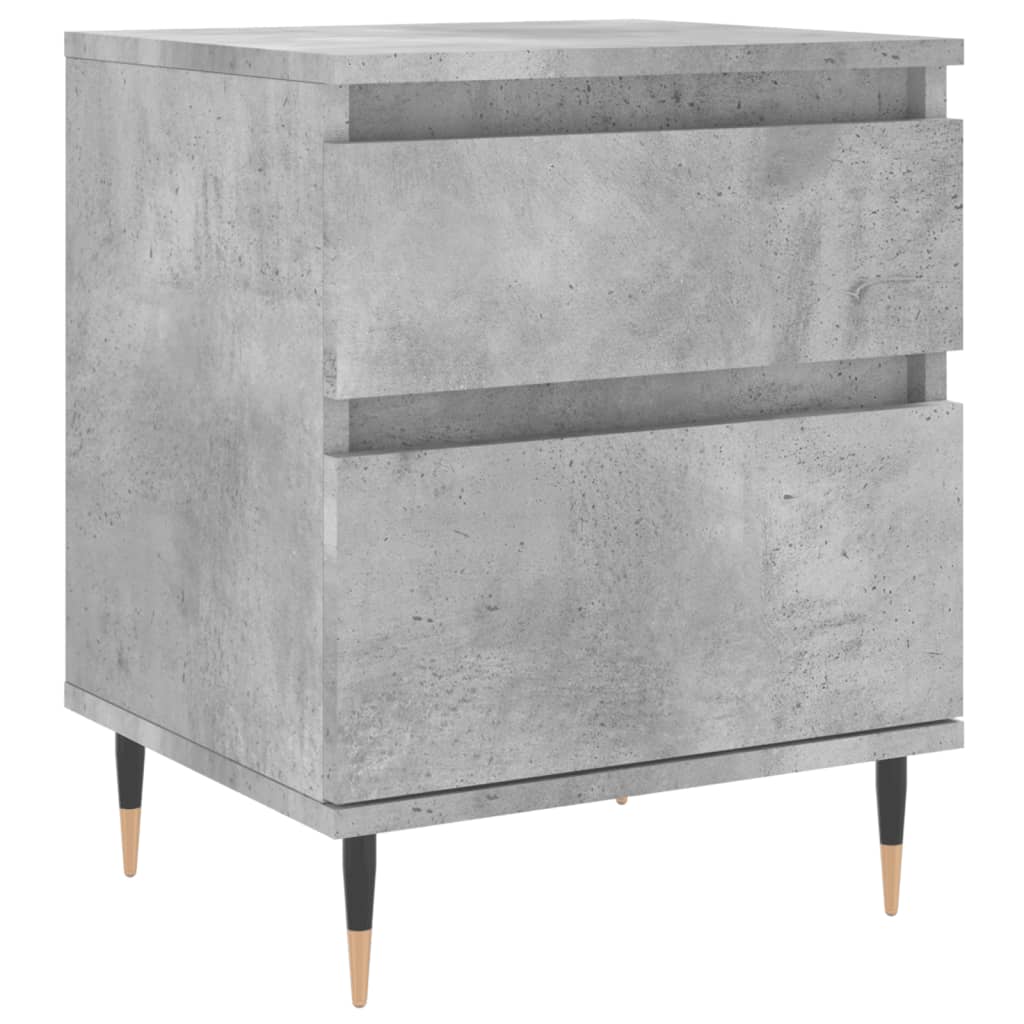 vidaXL Bedside Cabinets 2 pcs Concrete Grey 40x35x50 cm Engineered Wood 5