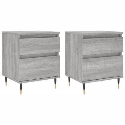 vidaXL Bedside Cabinets 2 pcs Grey Sonoma 40x35x50 cm Engineered Wood 2