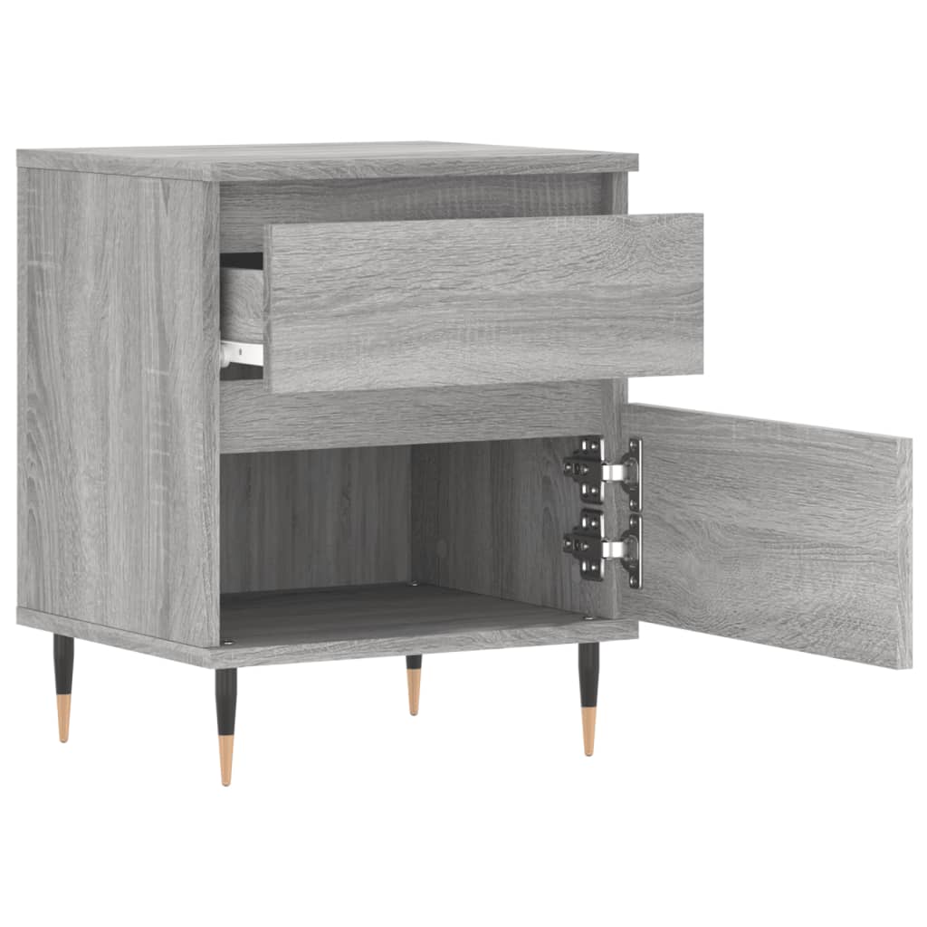 vidaXL Bedside Cabinets 2 pcs Grey Sonoma 40x35x50 cm Engineered Wood 5