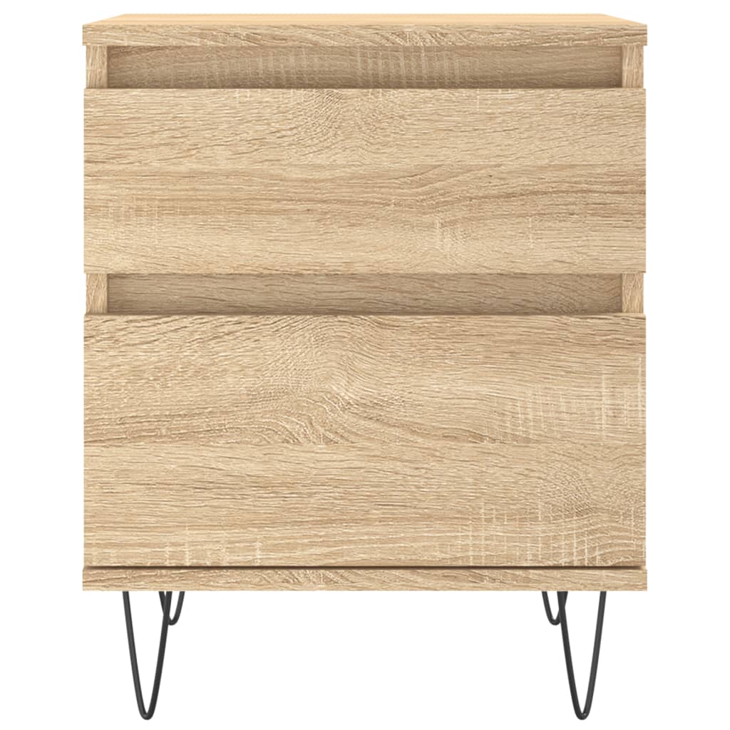 vidaXL Bedside Cabinets 2 pcs Sonoma Oak 40x35x50 cm Engineered Wood 4