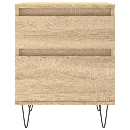 vidaXL Bedside Cabinets 2 pcs Sonoma Oak 40x35x50 cm Engineered Wood 4
