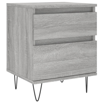 vidaXL Bedside Cabinets 2 pcs Grey Sonoma 40x35x50 cm Engineered Wood 3