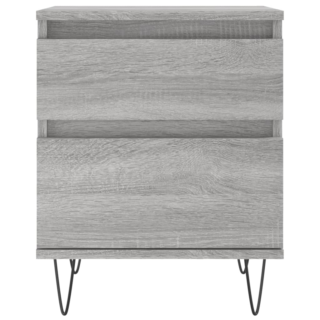 vidaXL Bedside Cabinets 2 pcs Grey Sonoma 40x35x50 cm Engineered Wood 4