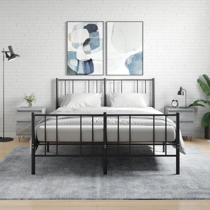 vidaXL Bedside Cabinets 2 pcs Grey Sonoma 40x35x50 cm Engineered Wood 1