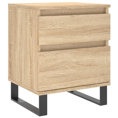 vidaXL Bedside Cabinet Sonoma Oak 40x35x50 cm Engineered Wood 2