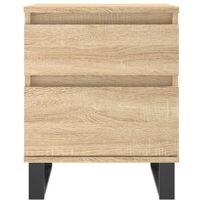 vidaXL Bedside Cabinet Sonoma Oak 40x35x50 cm Engineered Wood 3