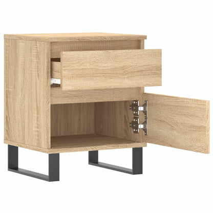 vidaXL Bedside Cabinet Sonoma Oak 40x35x50 cm Engineered Wood 4