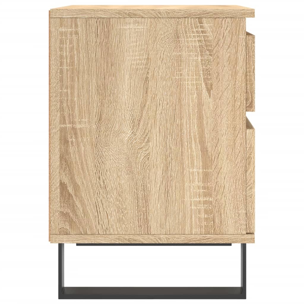 vidaXL Bedside Cabinet Sonoma Oak 40x35x50 cm Engineered Wood 6