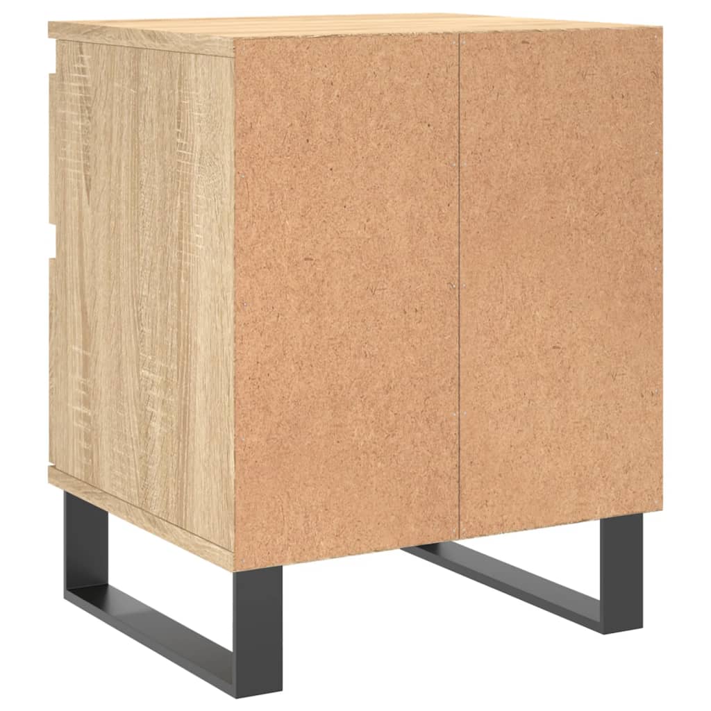 vidaXL Bedside Cabinet Sonoma Oak 40x35x50 cm Engineered Wood 5