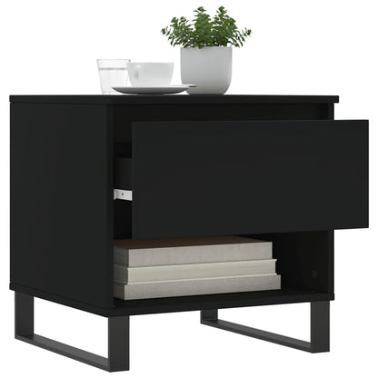 vidaXL Coffee Tables 2 pcs Black 50x46x50 cm Engineered Wood 4