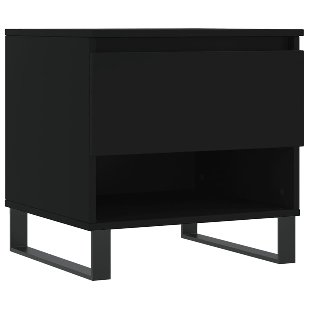 vidaXL Coffee Tables 2 pcs Black 50x46x50 cm Engineered Wood 5