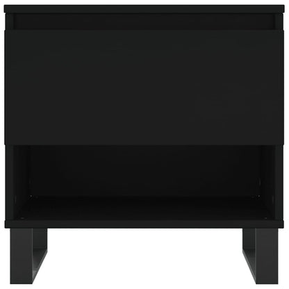 vidaXL Coffee Tables 2 pcs Black 50x46x50 cm Engineered Wood 6