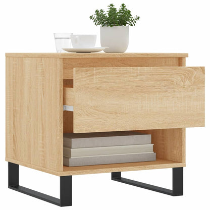 vidaXL Coffee Tables 2 pcs Sonoma Oak 50x46x50 cm Engineered Wood 4