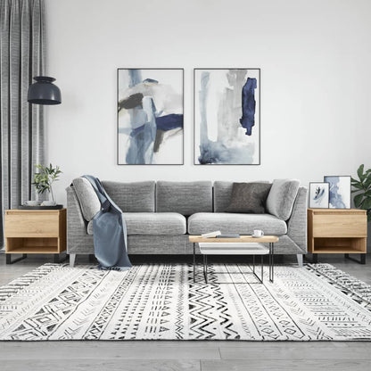 vidaXL Coffee Tables 2 pcs Sonoma Oak 50x46x50 cm Engineered Wood 1