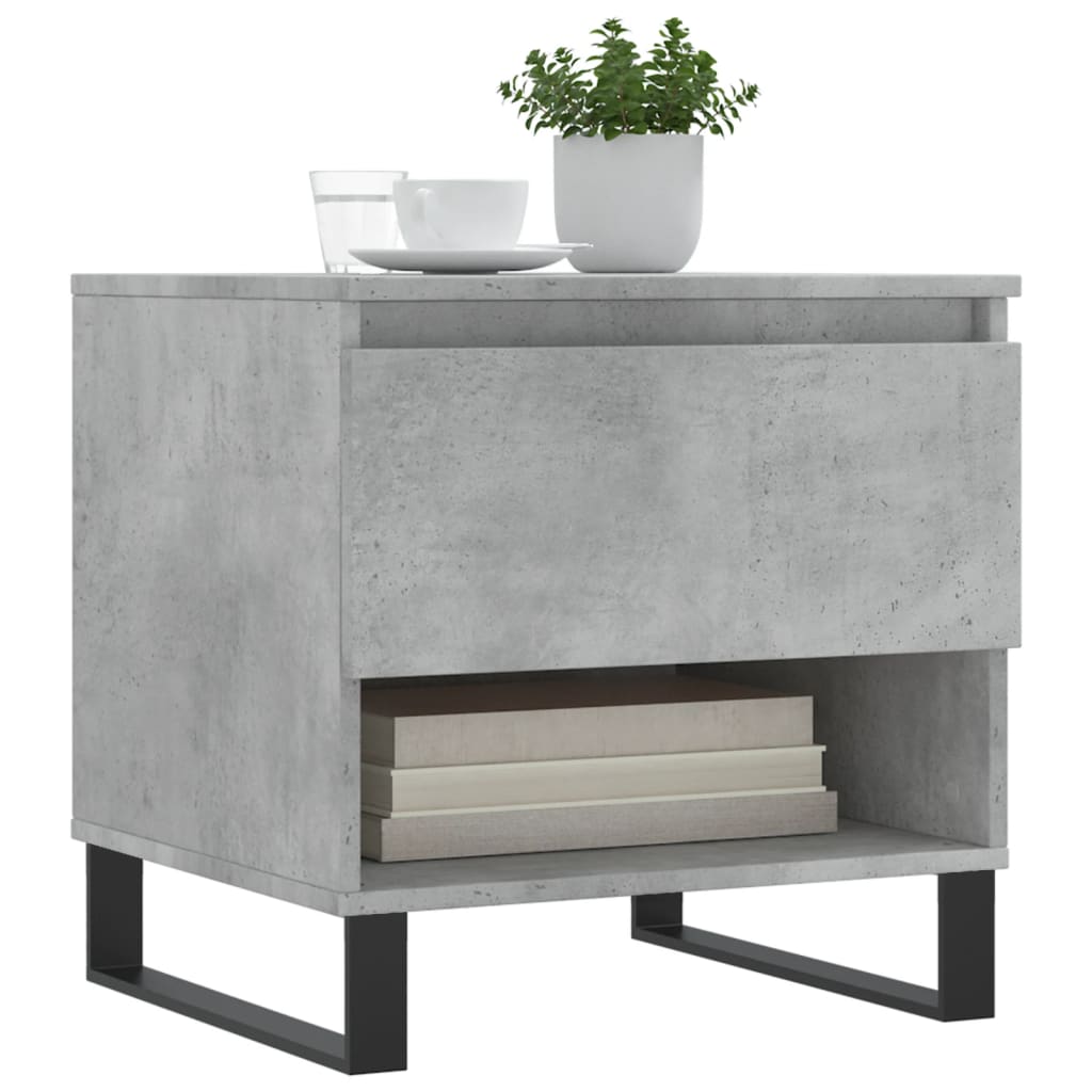 vidaXL Coffee Tables 2 pcs Concrete Grey 50x46x50 cm Engineered Wood 3