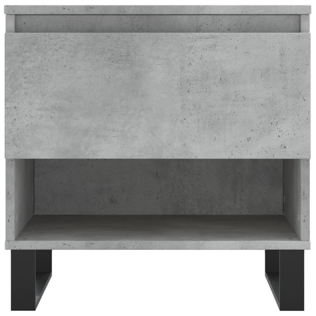 vidaXL Coffee Tables 2 pcs Concrete Grey 50x46x50 cm Engineered Wood 6