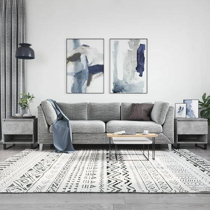 vidaXL Coffee Tables 2 pcs Concrete Grey 50x46x50 cm Engineered Wood 1
