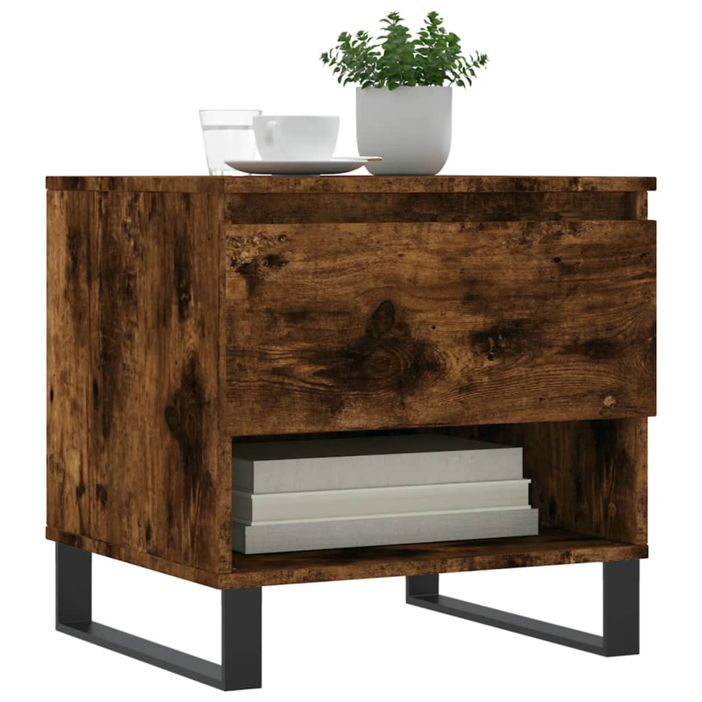vidaXL Coffee Tables 2 pcs Smoked Oak 50x46x50 cm Engineered Wood 3
