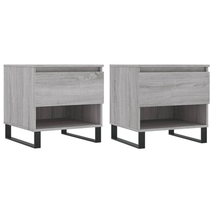 vidaXL Coffee Tables 2 pcs Grey Sonoma 50x46x50 cm Engineered Wood 2
